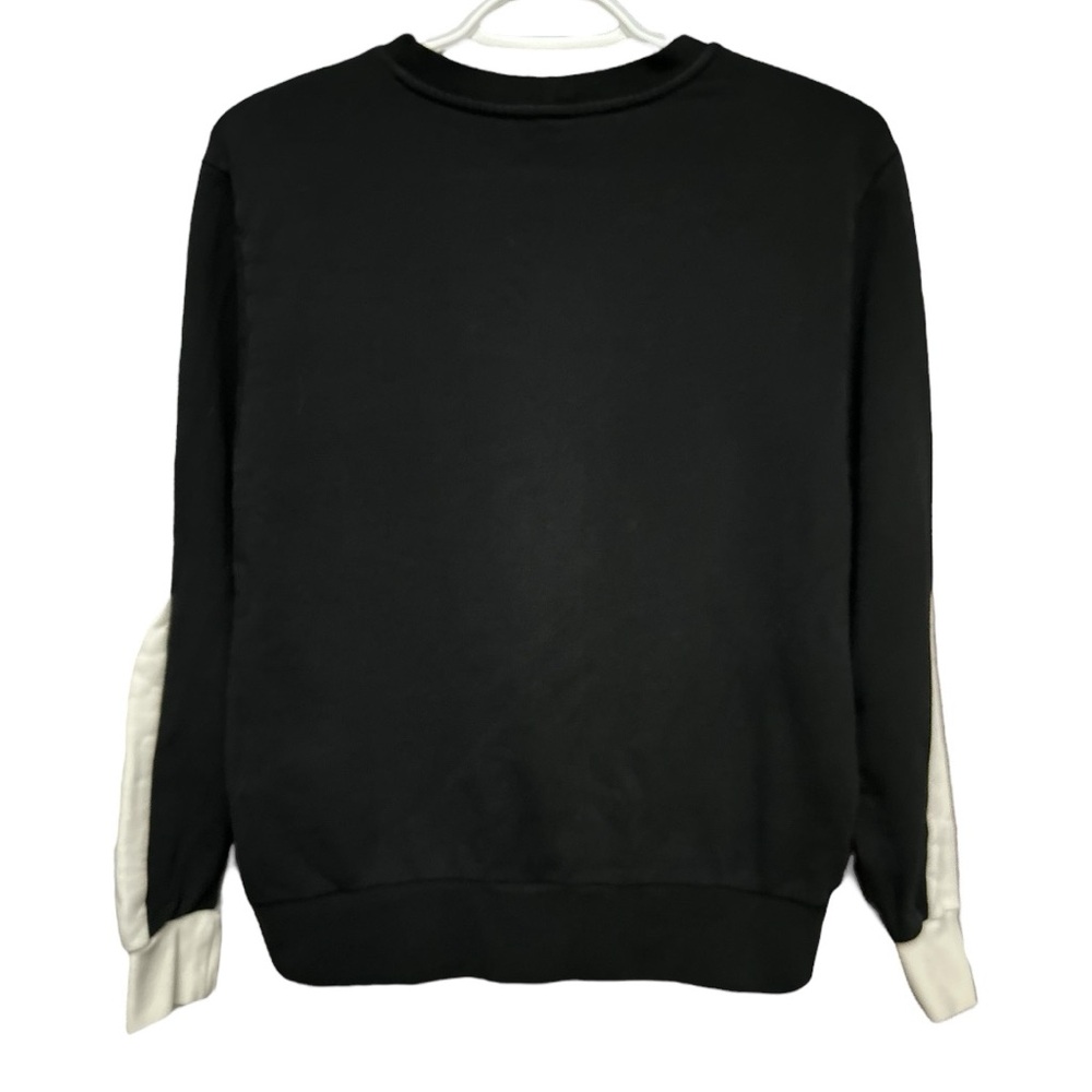 Iconic Stella McCartney Black Bird Embroidered Colorblock Sweatshirt XS IT38 - Picture 2 of 9